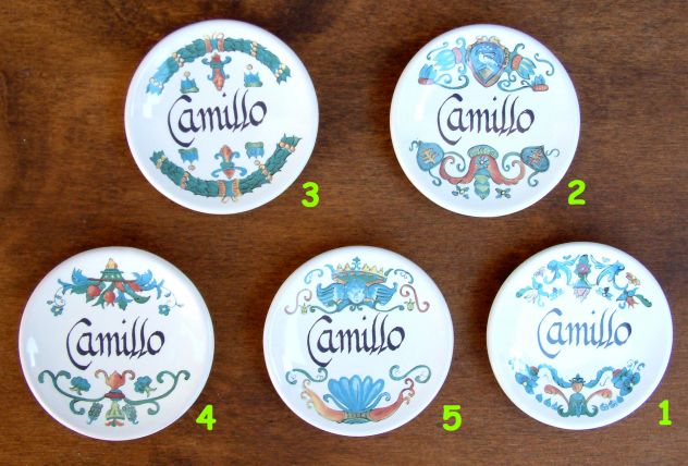 Piattino in ceramica personalizzato con nome Camillo - Foto 2