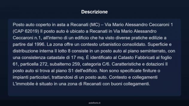 Immobile in asta di 17 m² in vendita a Recanati - Foto 3