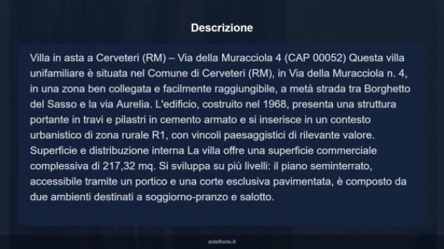 Immobile in asta di 217 m² con più di 5 locali e box auto in vendita a Cerveteri - Foto 5
