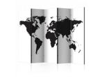 Paravento Con Mappamondo In Bianco E Nero ARREDALACASA N.3