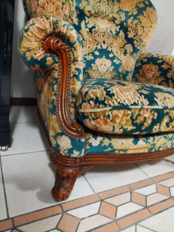 Coppia poltrone in velluto anni’ 60 - Foto 4