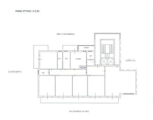 PRIVATO VENDE PANORAMICO 7 VANI, L. DA VINCI, TRIPLO PROSPETTO, 240 MQ - Foto 9