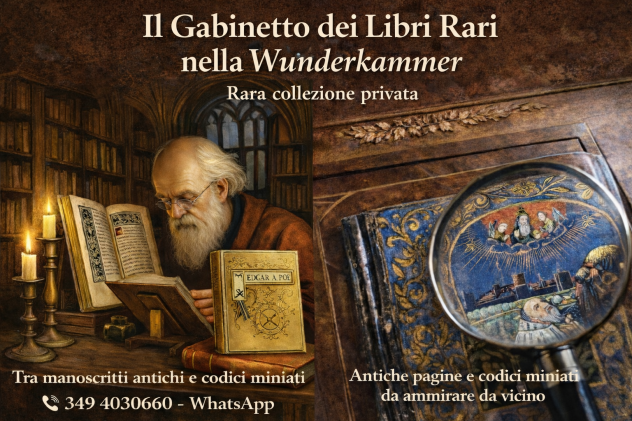 18/06 - 31/12:Il Gabinetto dei Libri rari della Wunderkammer: Visita guidata nella Casa Museo