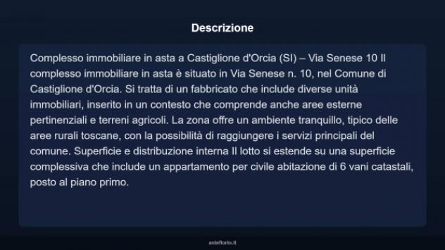 Immobile in asta di 250 m² con più di 5 locali in vendita a Castiglione d'Orcia - Foto 10