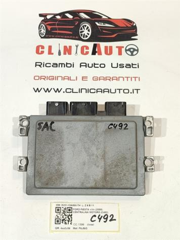 CENTRALINA MOTORE FORD Fiesta 6° Serie 8V21-12A650-TH F6JB/D diesel 1399 (0817) - Foto 4