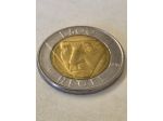 Numismatica moneta bimetallica 1996 500 lire rep. di S. Marino immagine di Hegel