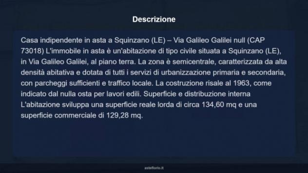 Immobile in asta di 134 m² in vendita a Squinzano - Foto 13
