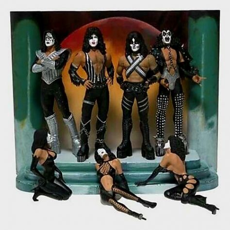 Action figure Set Love Gun dei Kiss Nuovo
