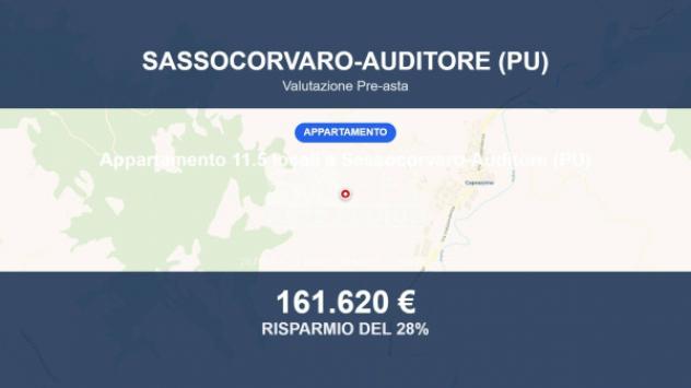 Immobile in asta di 267 m² con più di 5 locali e box auto in vendita a Sassocorvaro Auditore