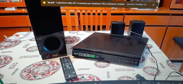 lettre home cinema LG
