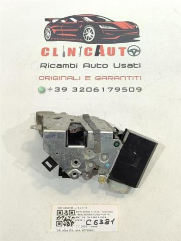 SERRATURA ANTERIORE SINISTRA BMW Serie 5 E39 Touring 8352165 M57306D1 (9603) - Foto 3