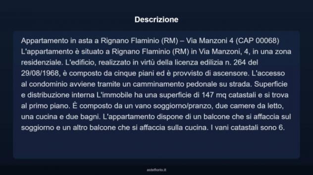 Immobile in asta di 147 m² in vendita a Rignano Flaminio - Foto 9
