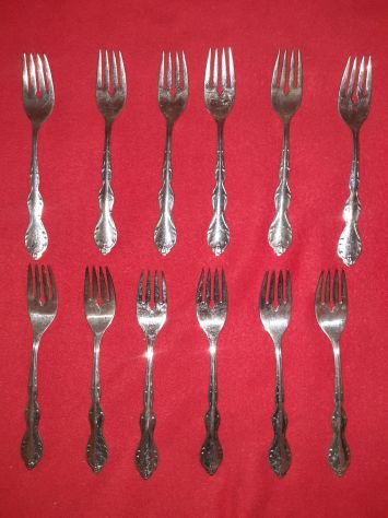 Servizio 41 Posate WM Rogers MFG.CO. Original Rogers Extra Plate Vintage USA - Foto 6