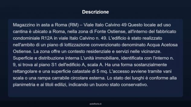 Immobile in asta di 5 m² in vendita a Roma - Foto 4