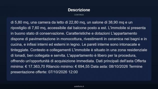 Immobile in asta di 149 m² in vendita a Jonadi - Foto 17