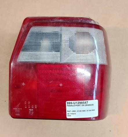 FANALE POST. DX (BIANCO) 999-U1298547 Parti elettriche  Fanaleria  Fanali  Fanale post. dx. FIAT - UNO - 01-09-1989 - 01-09-1995