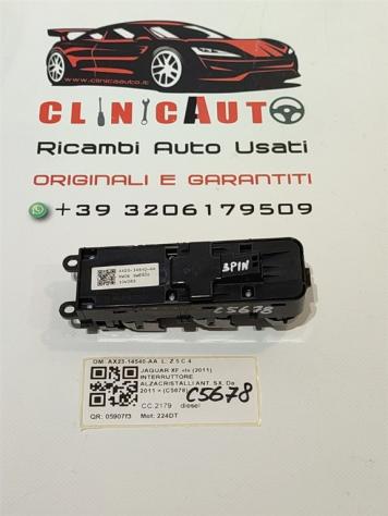 PULSANTIERA ANTERIORE SINISTRA JAGUAR XF Serie AX23-14540-AA 224DT (1115) - Foto 2