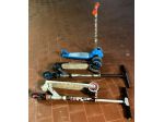 Blocco 3 monopattini bambino: 2 Oxelo (Decathlon) + 1 a 3 ruote