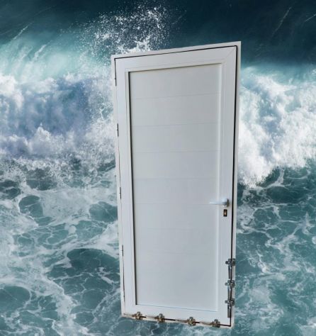 Porta blindata antiallagamento brevettata