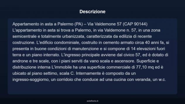Immobile in asta di 77 m² in vendita a Palermo - Foto 4
