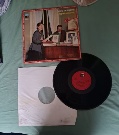 Callas di Stefano appassionatamente LP 33 copertina rovinata
