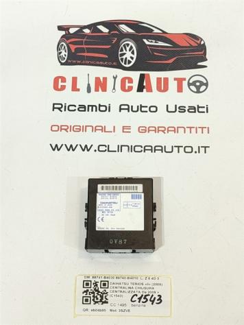 CENTRALINA CHIUSURA CENTRALIZZATA DAIHATSU Terios 2° Serie 89741-B4030 89740-B4010 3SZVE benzina 1495 (06)