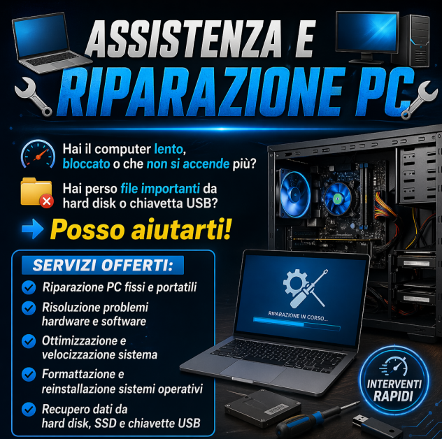 💻🔧 ASSISTENZA E RIPARAZIONE PC 🔧💻