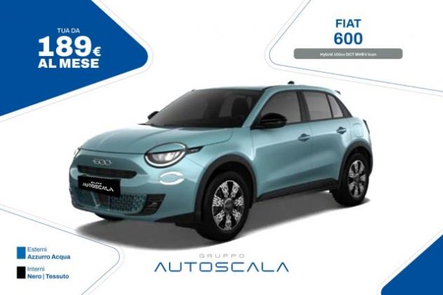 FIAT 600 Hybrid 100cv DCT MHEV Icon rif. 24157235