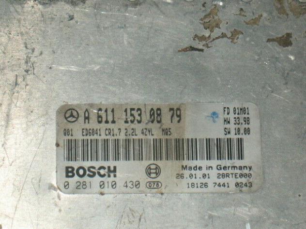0281010430 ECU MERCEDES VITO 2.2, CDI 0281010430 A6111530879 HW33.98 MQ5 - Foto 2