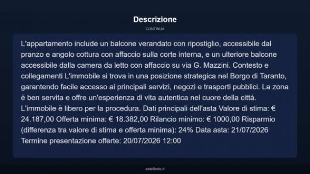 Immobile in asta di 69 m² in vendita a Taranto - Foto 18