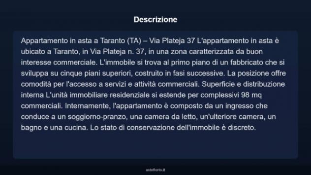 Immobile in asta di 98 m² in vendita a Taranto - Foto 4