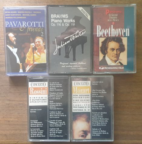 Lotto 7 5 MC Pavarotti Brahms Beethoven Rossini Mozart