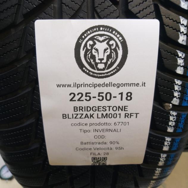4 GOMME 225 50 18 BRIDGESTONE A67701 - Foto 2