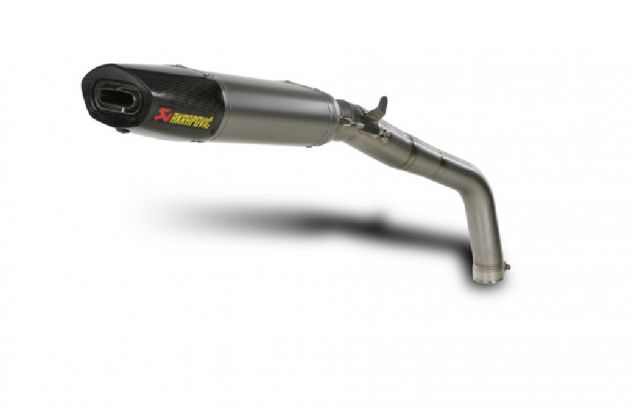 Scarico Akrapovic Slip on Titanio carbonio Evolution Line collettori - Foto 6