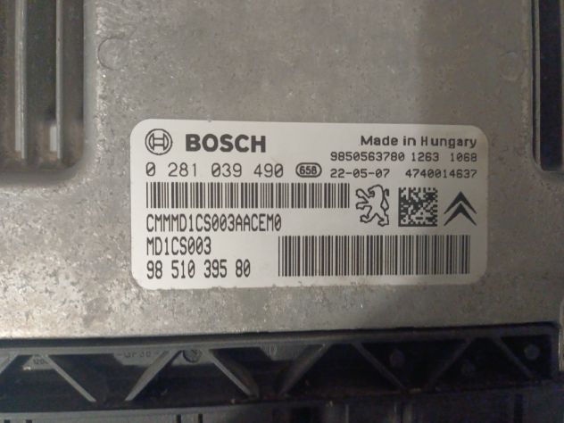centralina motore opel crossland 1500 cc tdci bosch MD1CS003 0281039490 - Foto 4