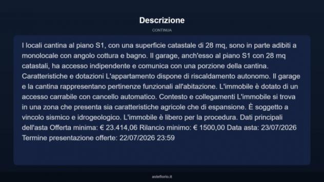 Immobile in asta di 153 m² con più di 5 locali e box auto in vendita a Turania - Foto 5