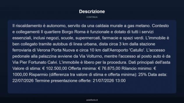 Immobile in asta di 98 m² in vendita a Verona - Foto 12