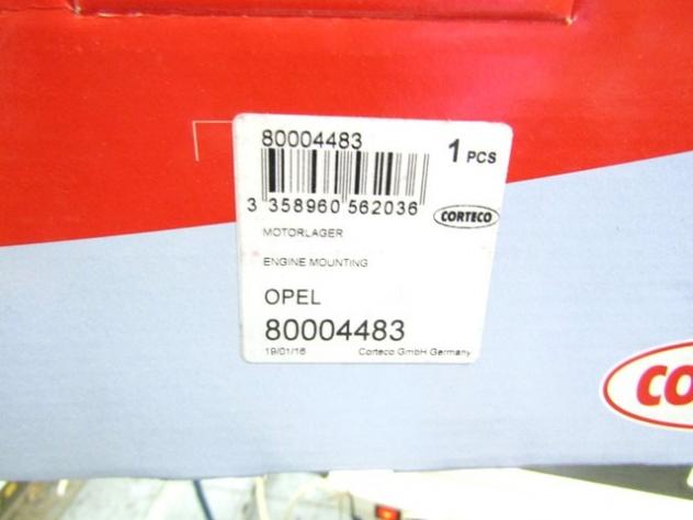 80004483 SUPPORTO CAMBIO CORTECO OPEL VECTRA 2.0 16V TURBO 129 KW RICAMBIO NUOVO - Foto 5