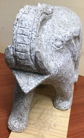 Elefante in pietra granito - Foto 3