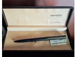 Penna sfera vintage AURORA Auretta lusso laccata nera fermaglio placato oro  nuo