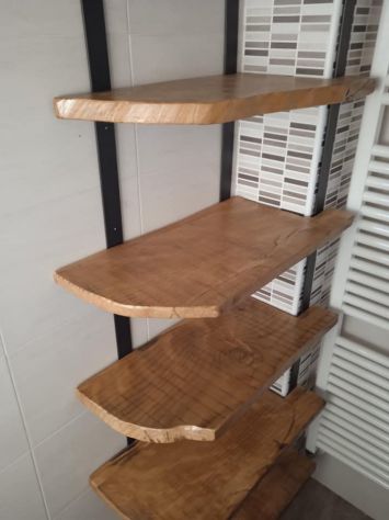 TAVOLI IN LEGNO STAGIONATO - TOP BAGNO - MENSOLE - Foto 2
