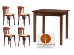 Set Sedie Legno Tavoli Latina Arredamento Bar Ristorante cod556 Nuovi Non Usate