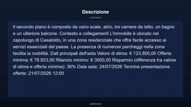 Immobile in asta di 160 m², box auto in vendita a Casaloldo - Foto 14