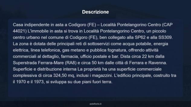 Immobile in asta di 233 m² con più di 5 locali in vendita a Codigoro - Foto 4