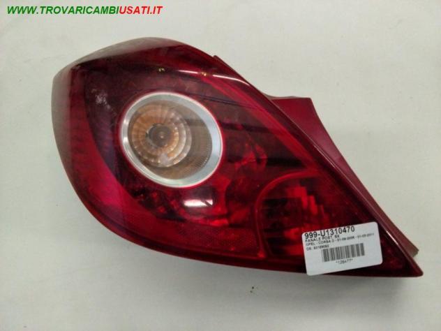 FANALE POST. SX 999-U1310470 Parti elettriche  Fanaleria  Fanali  Fanale post. dx. OPEL - CORSA D - 2006  2011, OPEL - CORSA D - 2011  2015,