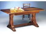 Tavolo toulipier riquadrato gambe frattino sagom. arte povera cod 10915/10916