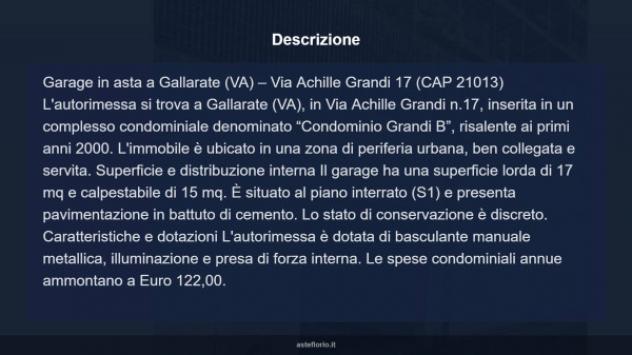Immobile in asta di 17 m² in vendita a Gallarate - Foto 9