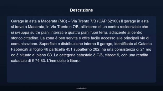 Immobile in asta di 21 m² in vendita a Macerata - Foto 3