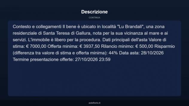 Immobile in asta di 15 m² in vendita a Santa Teresa Gallura - Foto 5