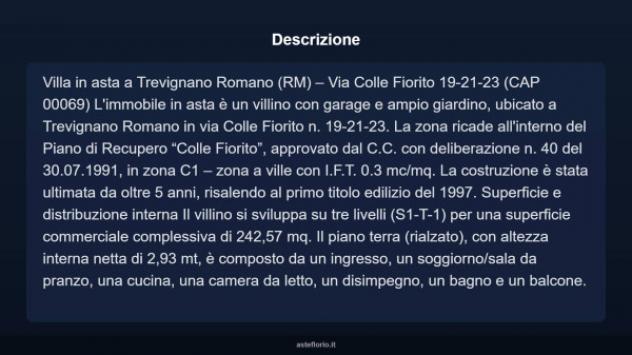 Immobile in asta di 242 m² con più di 5 locali e box auto in vendita a Trevignano Romano - Foto 4